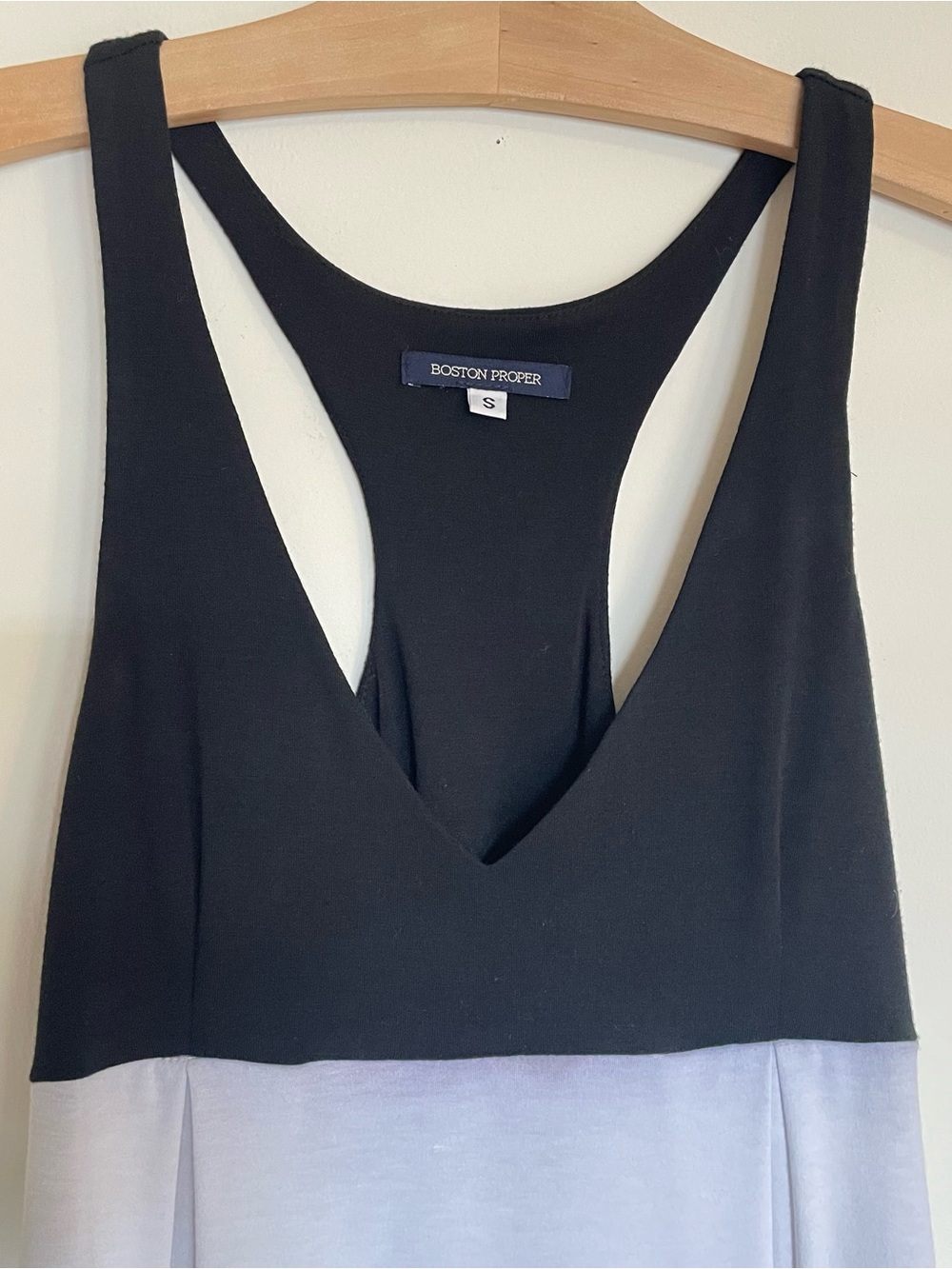 Boston Proper Y2K Colorblock Racerback Fit & Flare Dress Women's Small